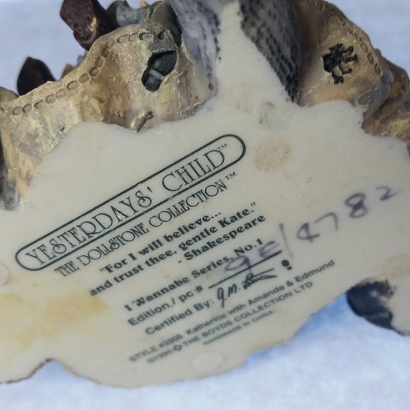 Vintage Yesterday's Child Figurines - Set of 3 - The Dollstone Collection - Picture 6 of 7